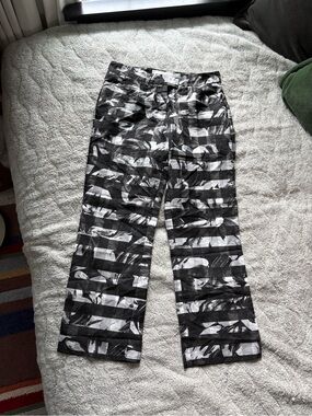 Vintage Rare Versace Jeans Couture Sheer Print Pants